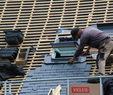 installation velux entre tote et saens